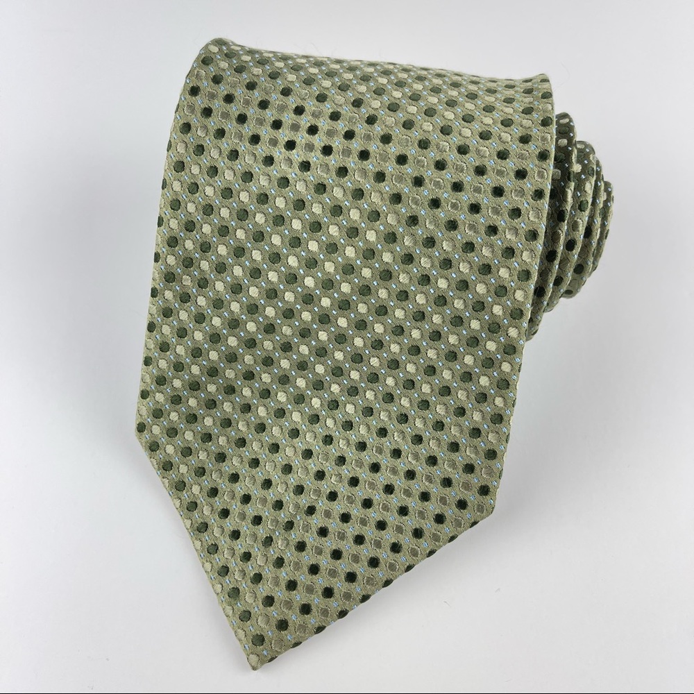 Axcess Mens Vintage Silk Tie Green